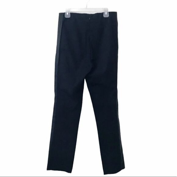 Rag & Bone Black Dani Pants with Leather Side Stripe $395 NWT Size 6 - Picture 3 of 9